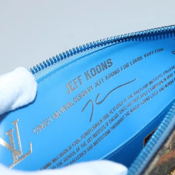 LOUIS VUITTON Celty Pochette Plat Pouch Koons Rubens M64617 LV Auth 132960A - Picture 10 of 16